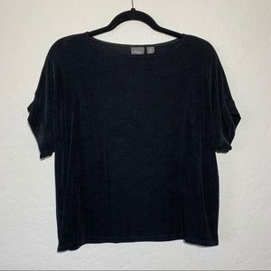 Chico’s Black Elastic Shirt